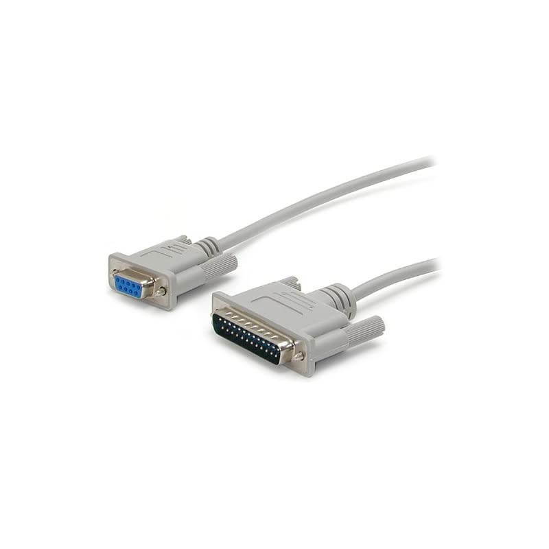 10 ft Cross Wired DB9 to DB25 Serial Null Modem Cable - F/M - Null Modem Cable - DB-9 (F) to DB-25 (M) - 10 ft - SCNM925FM