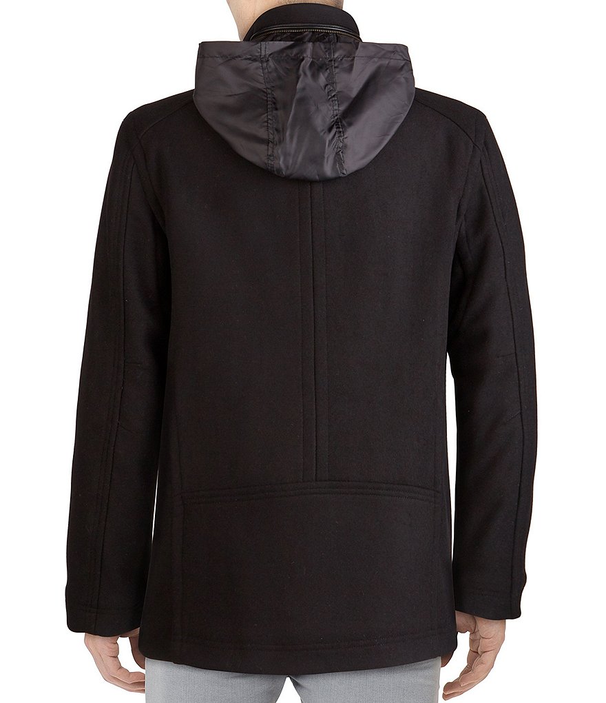 Cole Haan Long-Sleeve Wool-Blend Coat