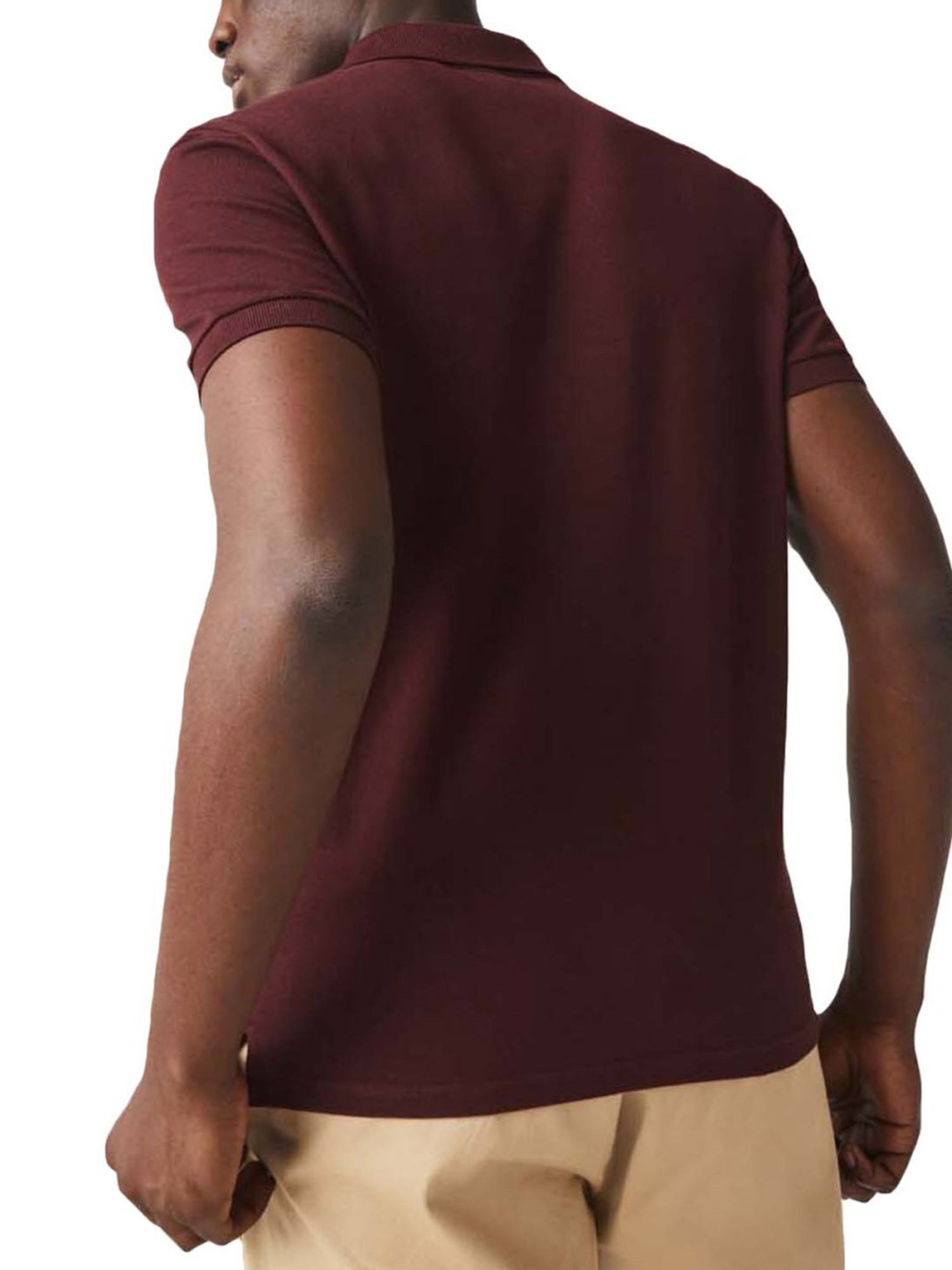 Lacoste Brown Cotton Slim Fit Polo T-Shirts