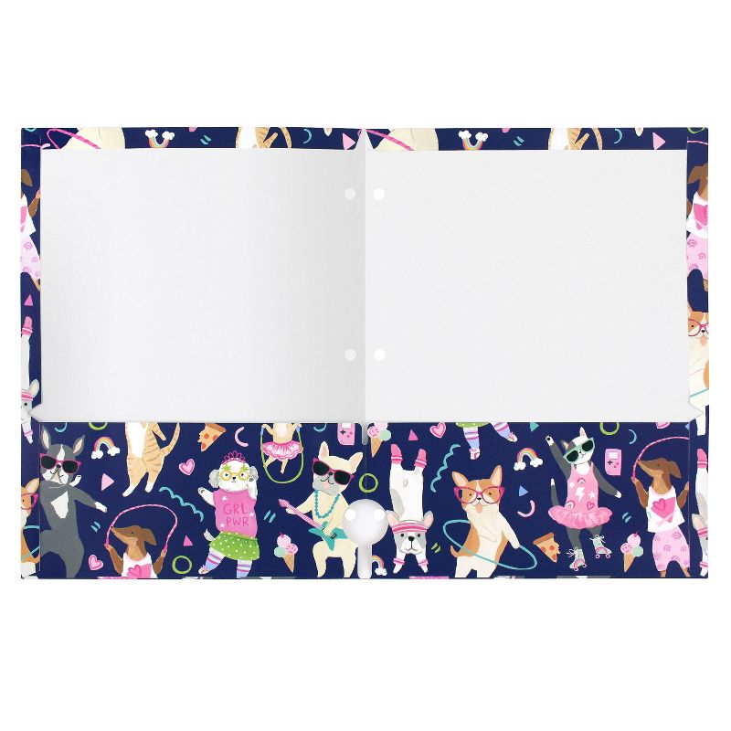 Paper Portfolio 2 Pocket Party Animals Navy - greenroom