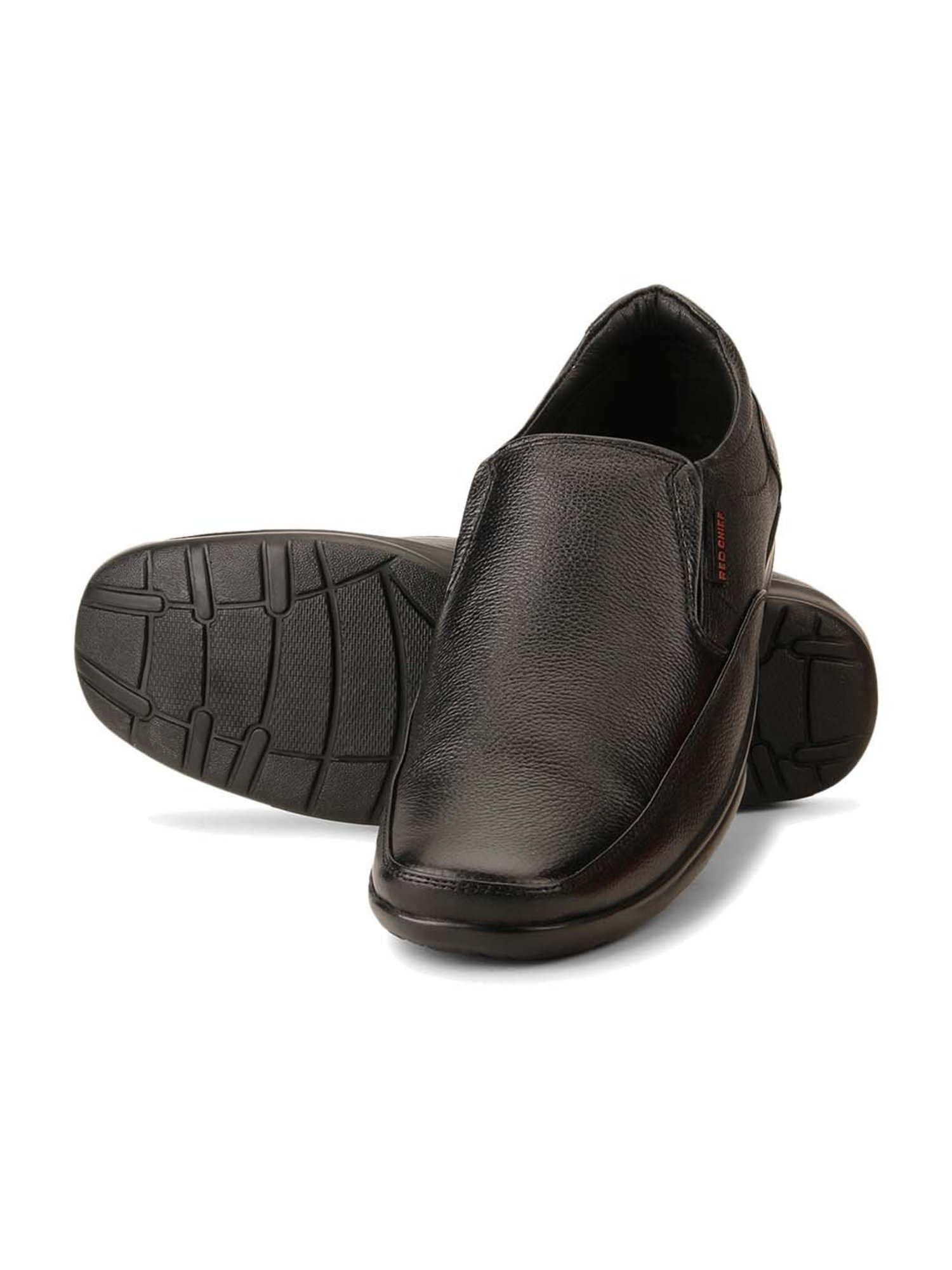Red Chief Men's Black Formal Slip-Ons