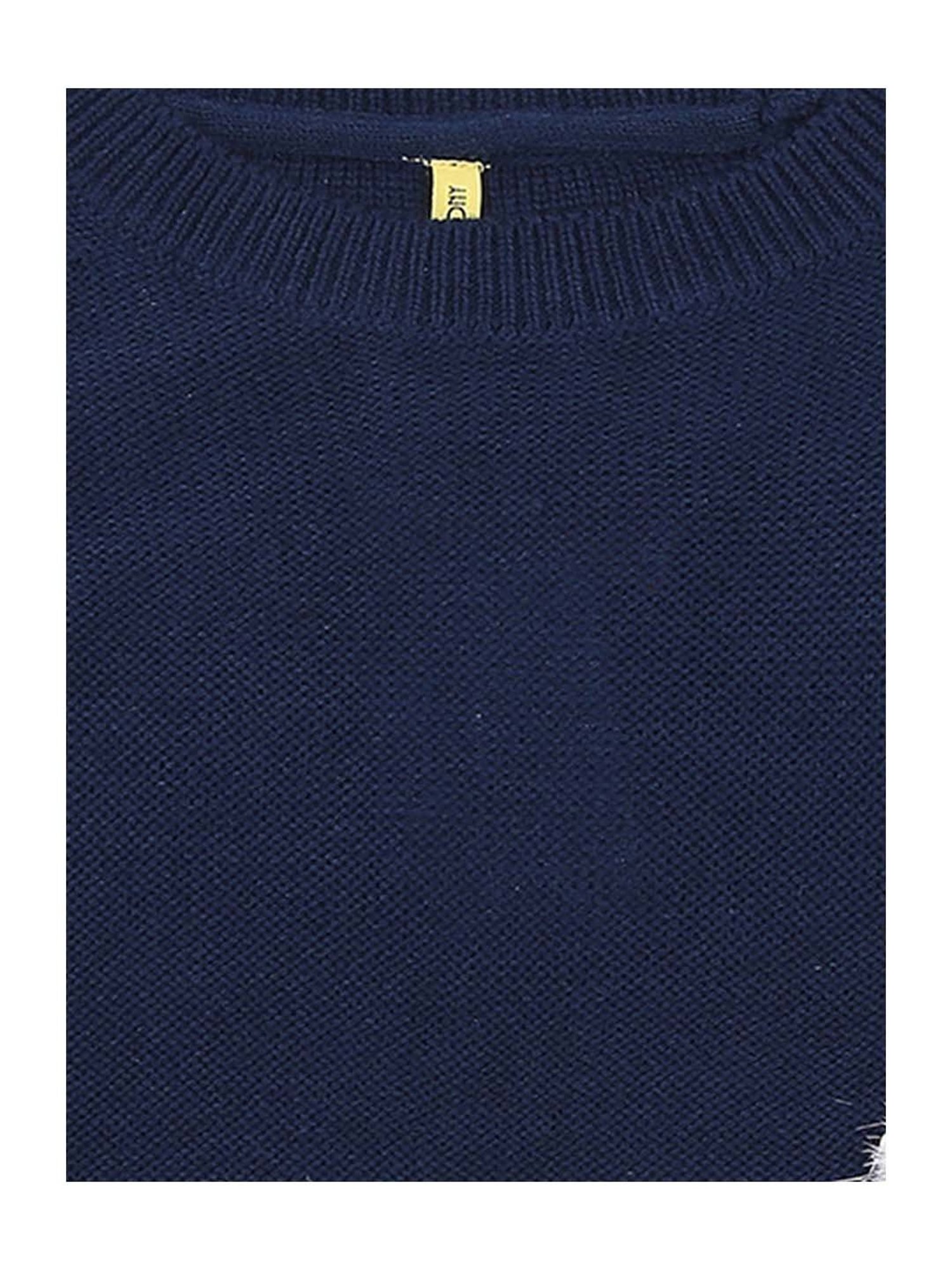 Gini & Jony Kids Navy Applique Sweater