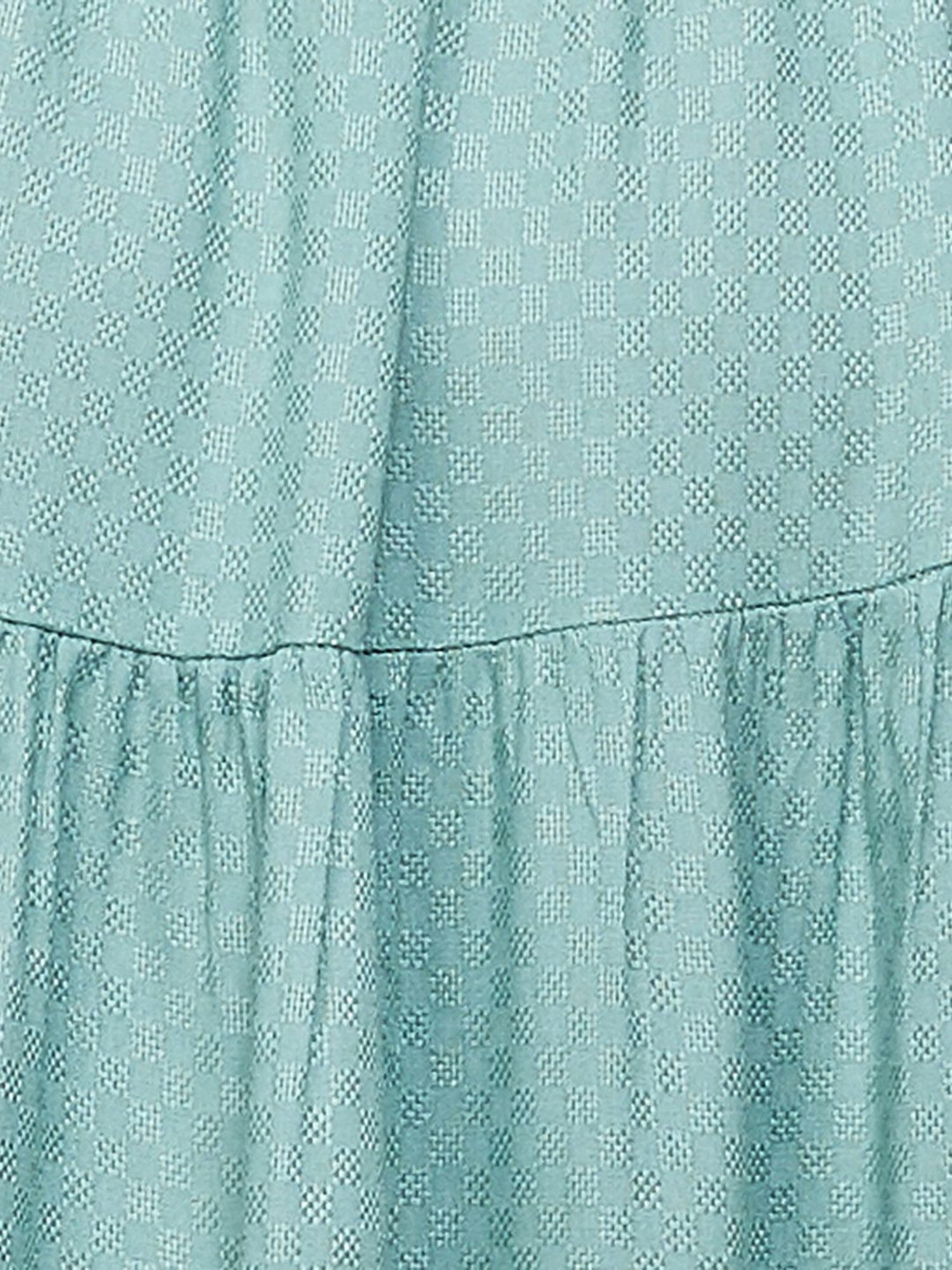 Colour Me by Melange Blue Printed A-Line Dress