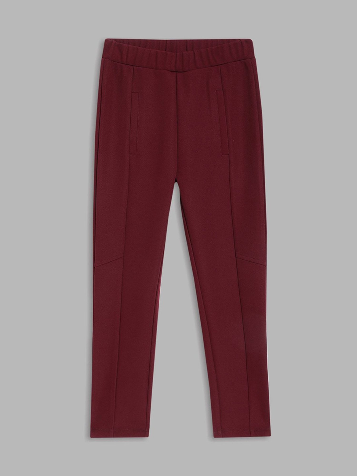 Elle Girls Red Skinny Fit Jeggings