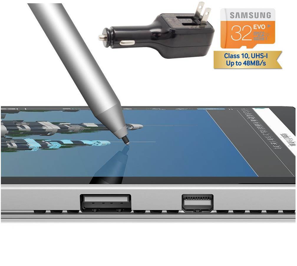 Microsoft Surface Pro 4 Core i5-6300U 4G 128GB 12.3" touch screen w/ 2736x1824 3K 3:2 QHD Windows 10 Pro (Red Cover, Dock, Wireless Display Bundle)