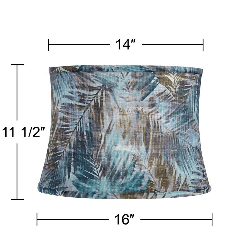 Springcrest Off-White White Drum Lamp Shade Modern Silver Circles 15x16x11 - Spider