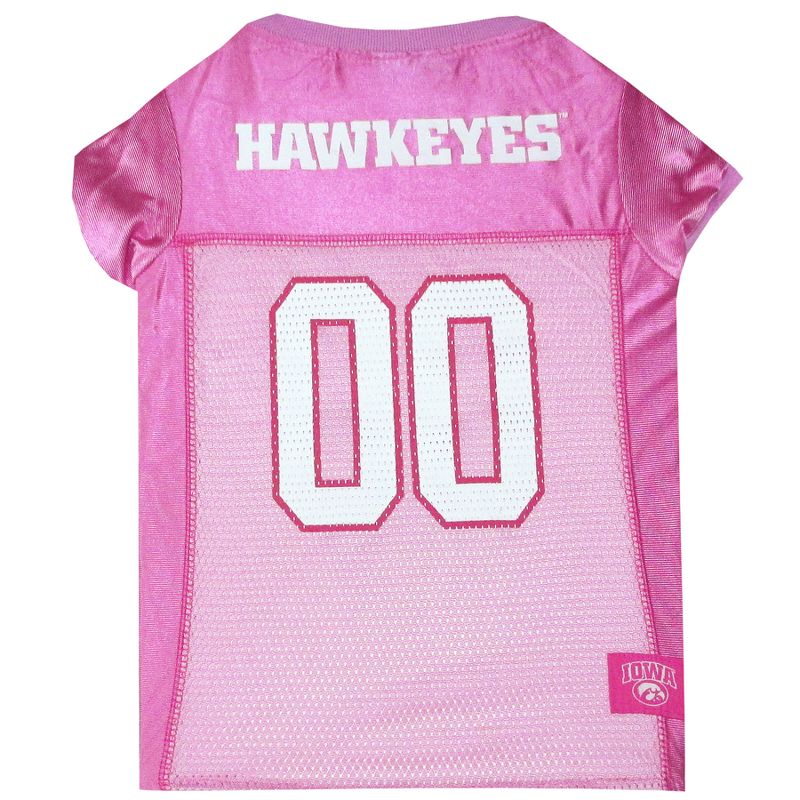 NCAA Iowa Hawkeyes Pink Jersey - S