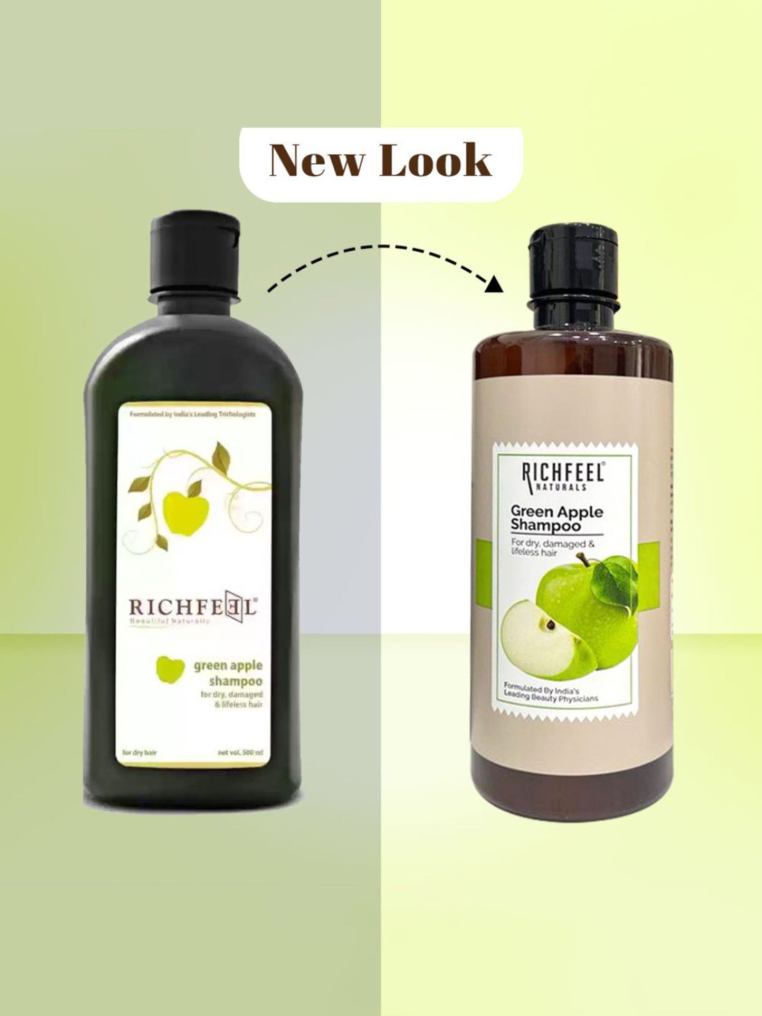 Richfeel Green Apple Shampoo - Pack of 2
