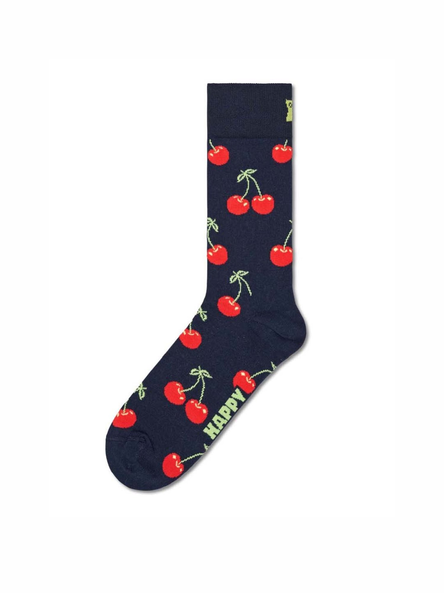Happy Socks Cherry Navy & Red Cotton Printed Socks (36-40)