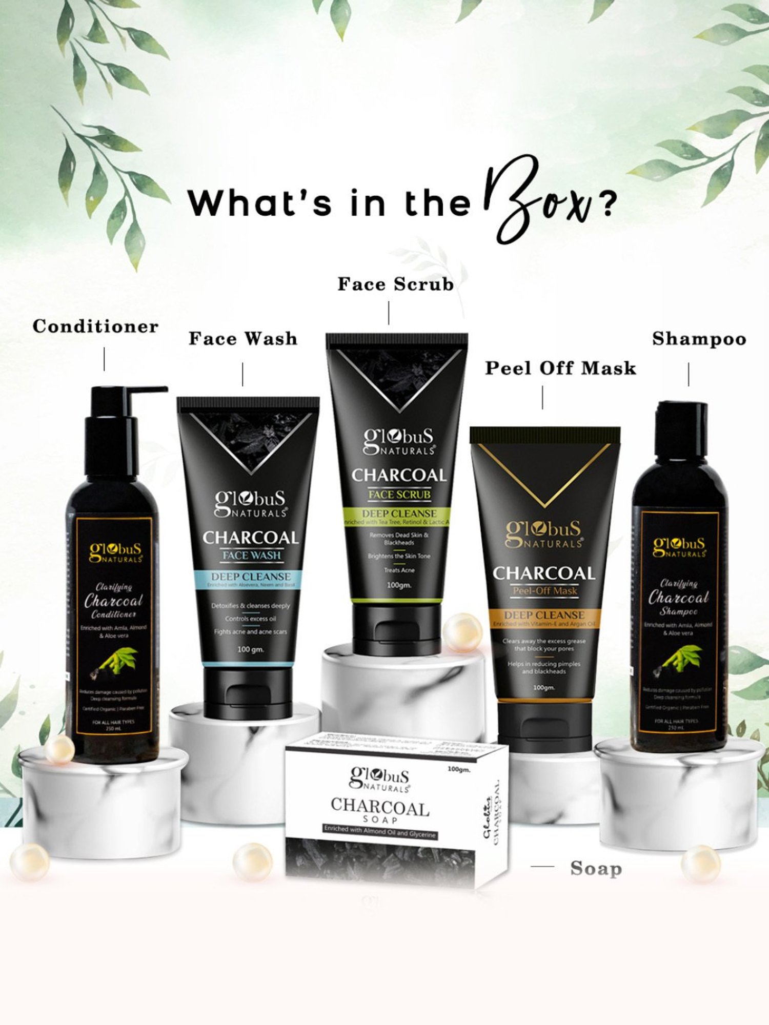 Globus Naturals Charcoal Detox Rakhi Gift Box - Set of 6