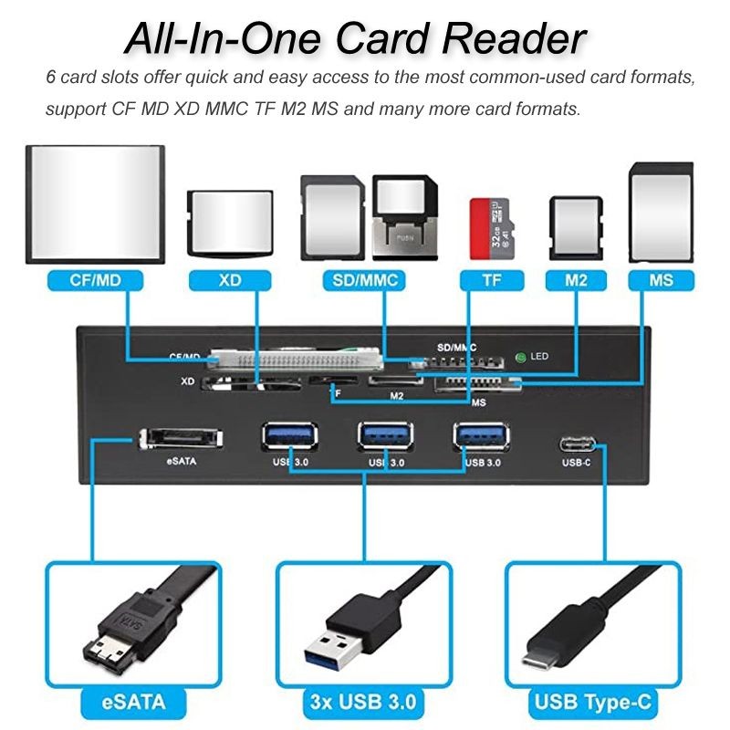 TOPRAM micro TF microSD microSDHC microSDXC to SD Adapter support Samsung Kingston SanDisk up to 128GB Capacity