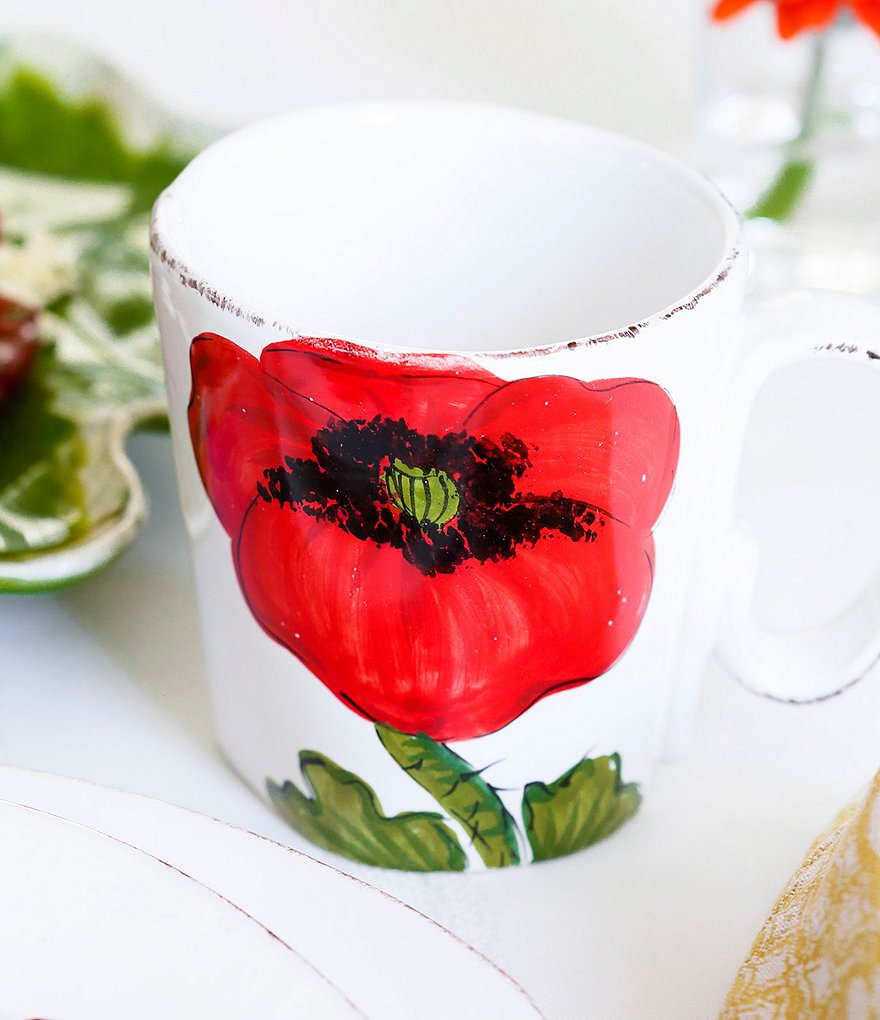 VIETRI Lastra Poppy Mug