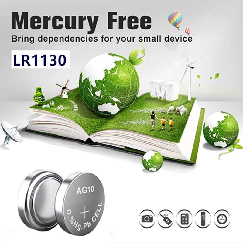 40 pcs Pack AG10 389 189 LR1130 Battery 15V Button Cell Batteries