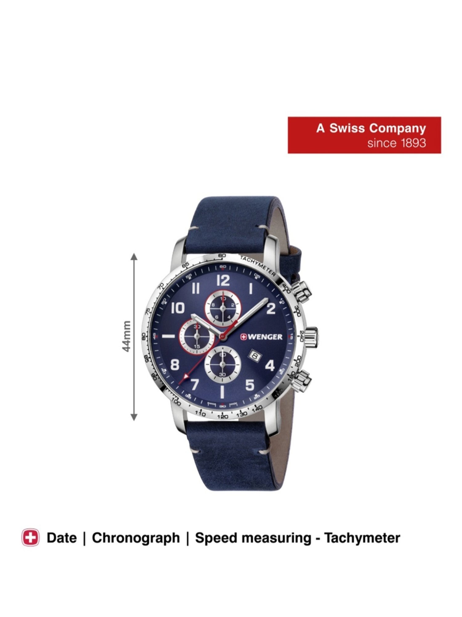 Wenger Swiss Made 01.1543.109 Attitude Chrono Analog Watch for Men