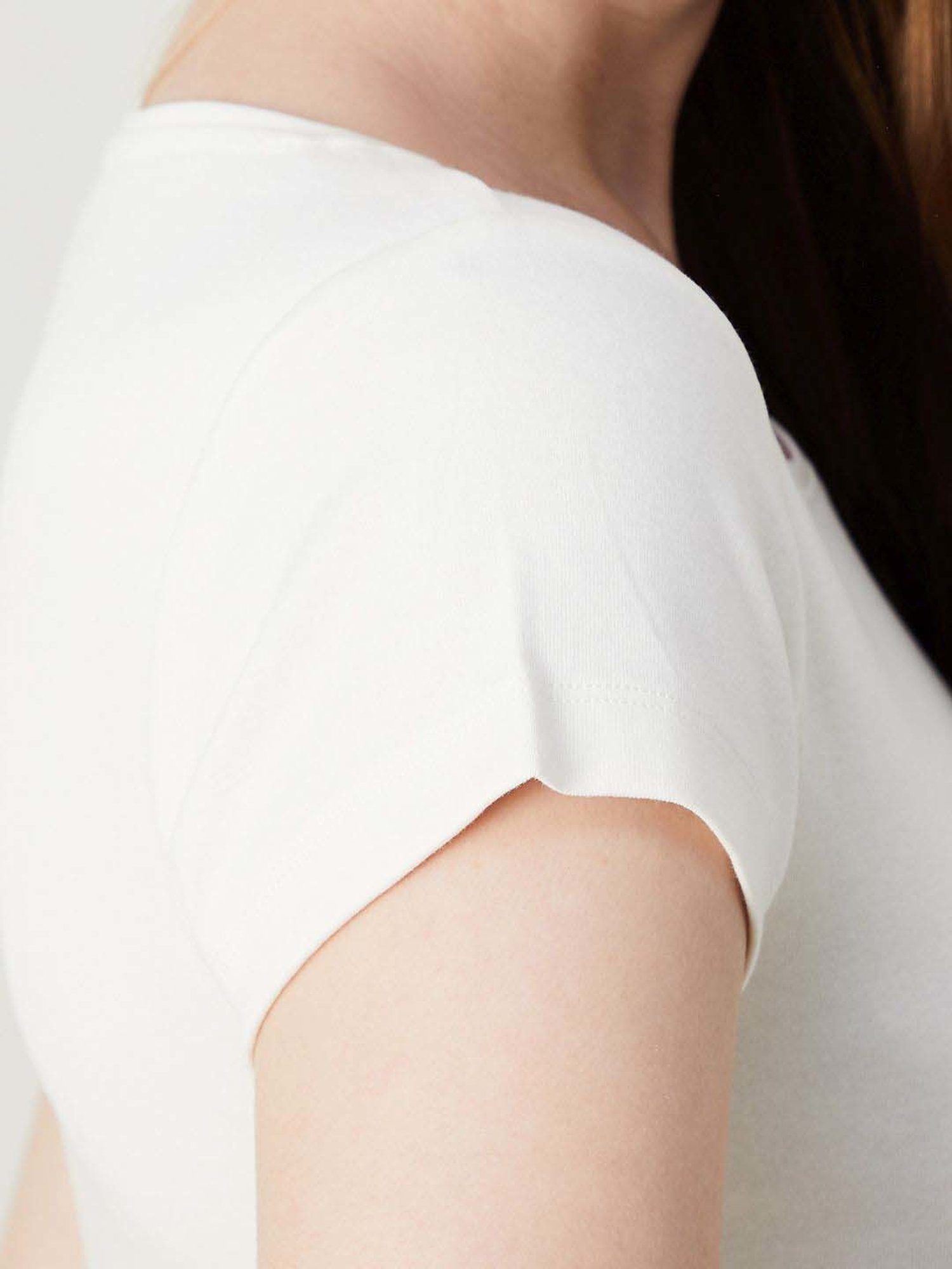 Code by Lifestyle Off-White Cotton Plain T-Shirt