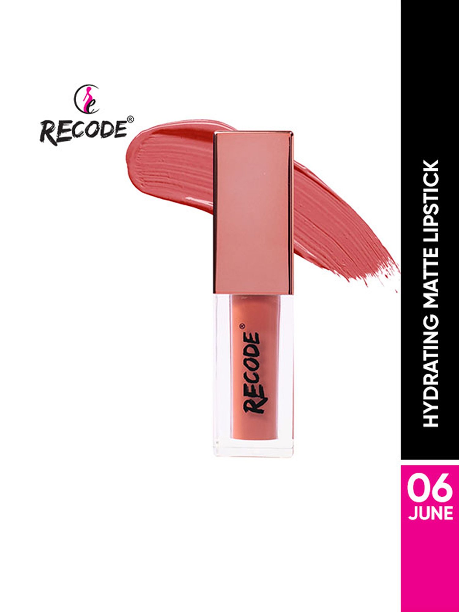 Recode Hydrating Matte Liquid Lipstick 06 June - 3.5 ml