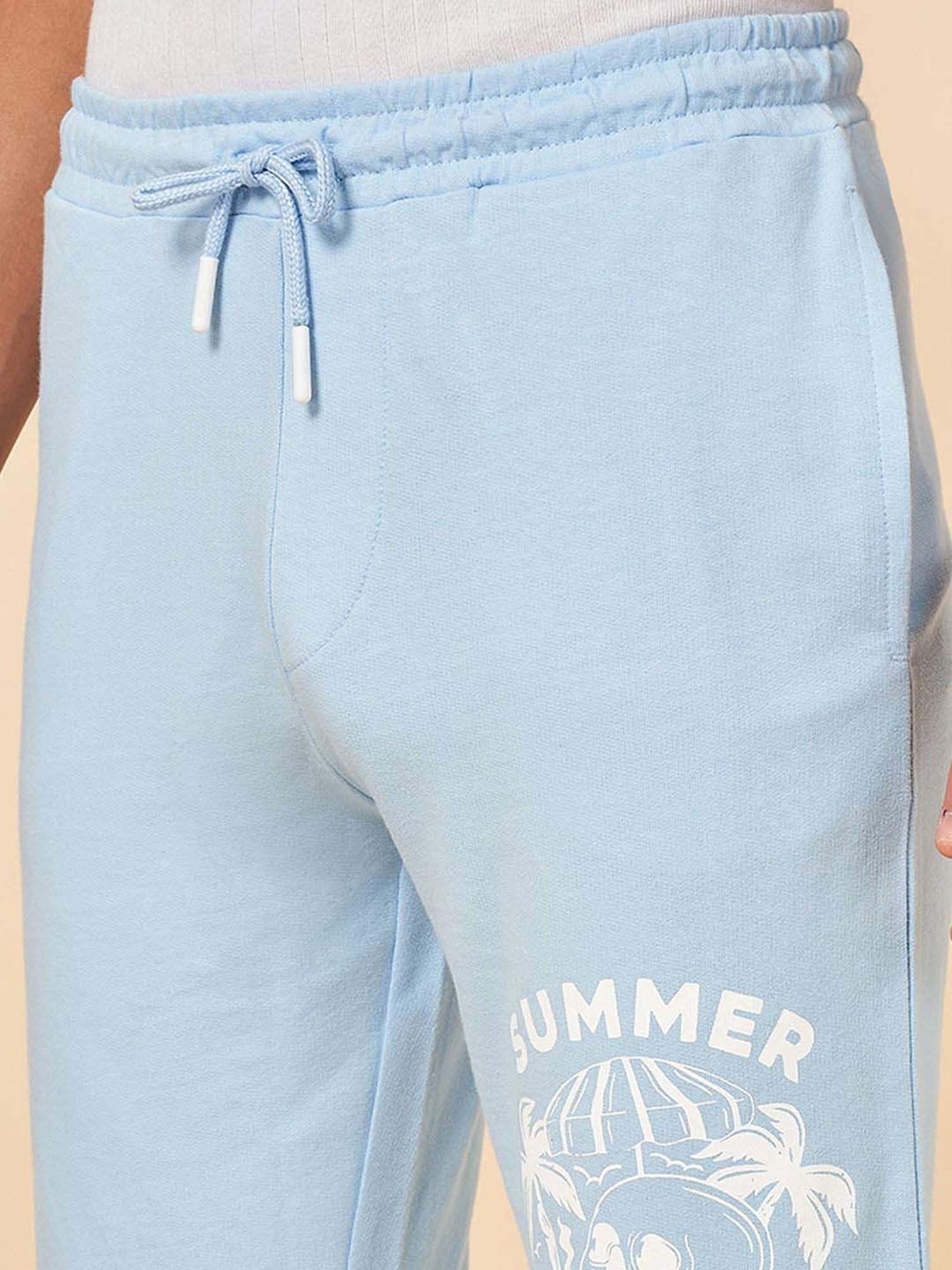 Coolsters by Pantaloons Kids Clear Sky Cotton Graphic Shorts