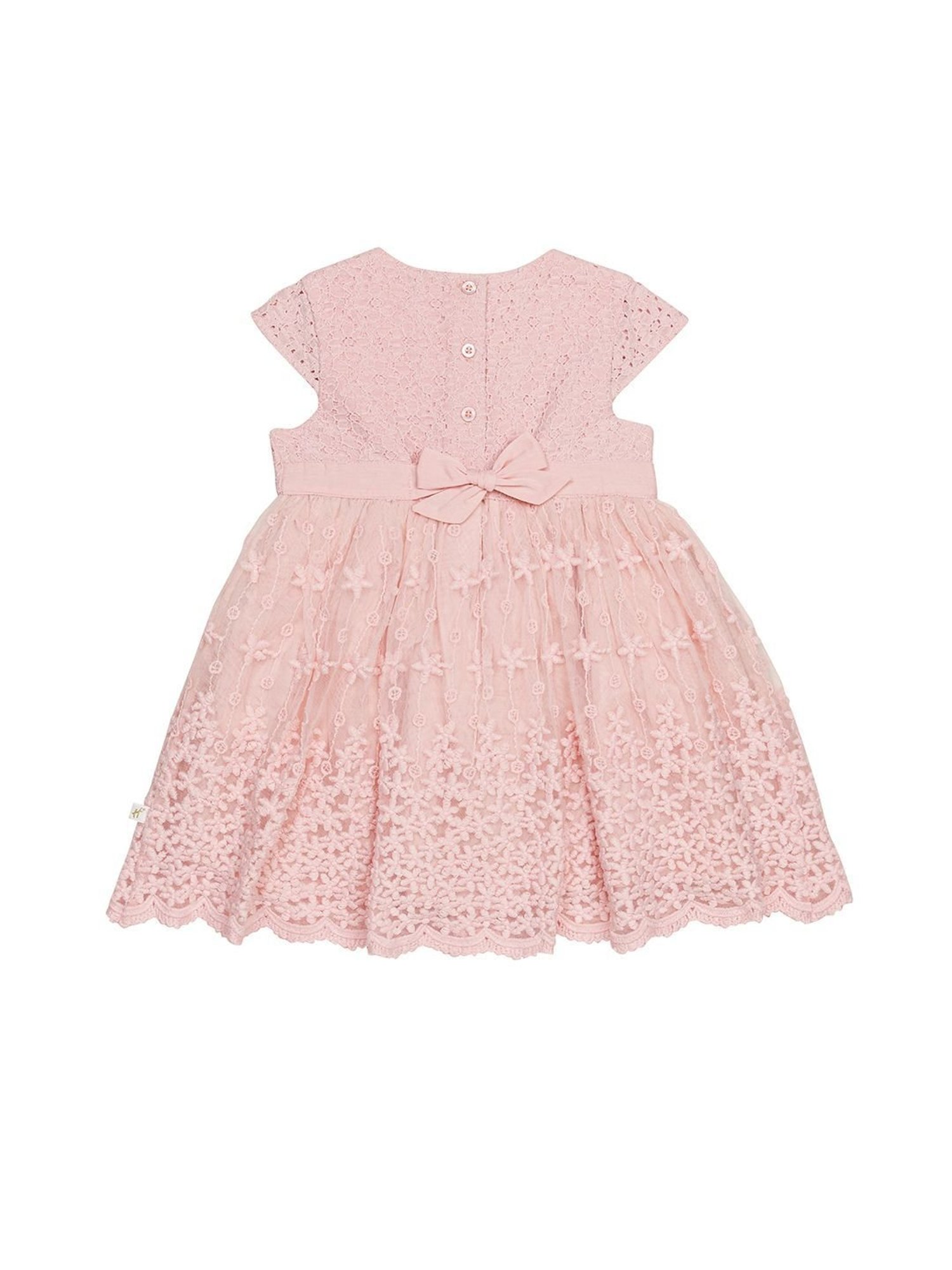 H by Hamleys Kids Pink Self Design Dress