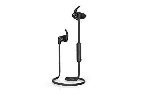 Creative Outlier ONE Wireless Bluetooth 4.1, IPX4 Water-Resistant Sweat-proof In-Ear Headphones with Built-in Microphone, 9.5 Hours Battery Life and Tangle-Free Cable (Black)