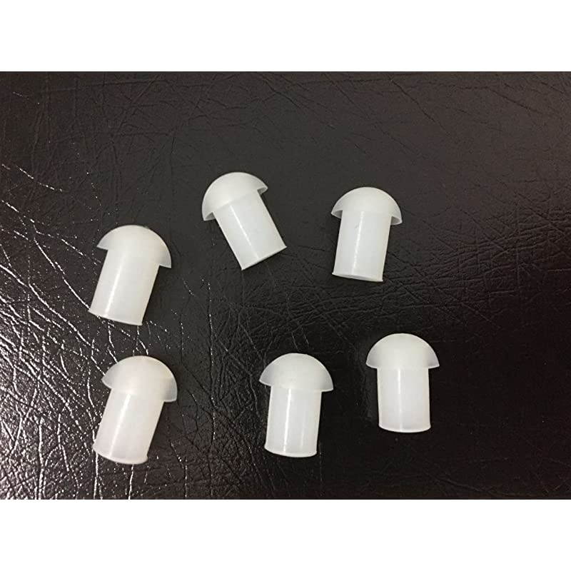 Replacement Mushroom Earbud Ear Tips for Motorola Kenwood Two Way Radio Coil Tube Audio KitsTransparent Acoustic Tube Earpieces Original Mushroom