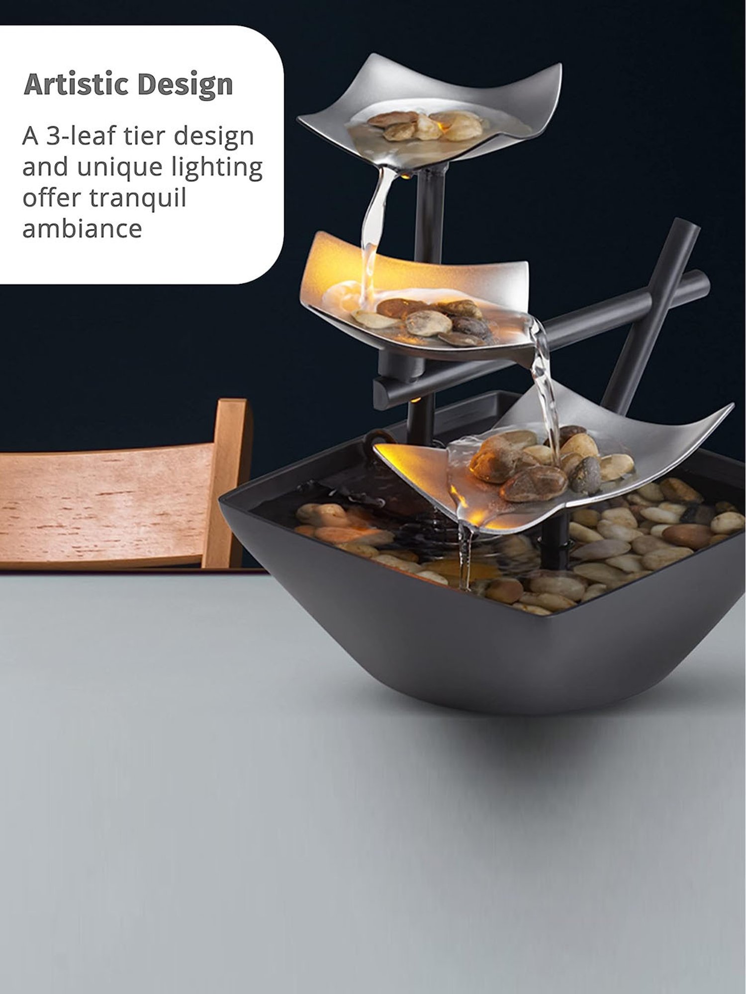 The Artment Modern Art Zen Water Fountain