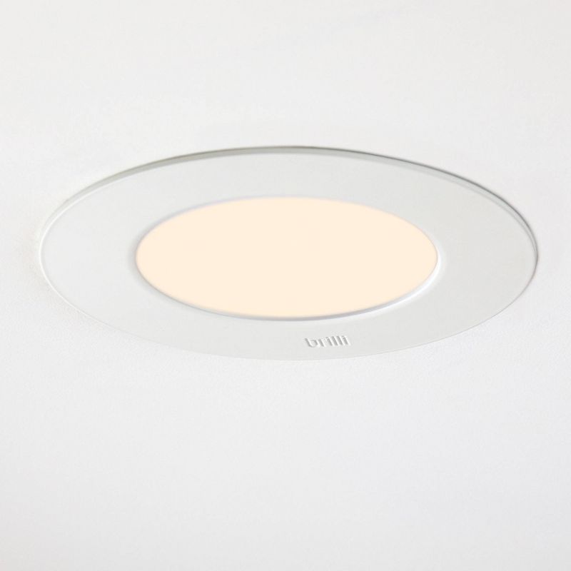 6" LED Recessed Wellness Downlight Pendant White - Brilli