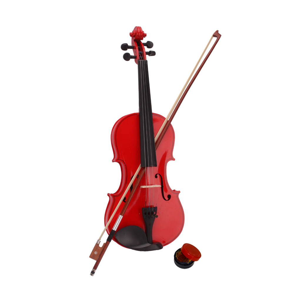 Hot Sale 4/4 Red Student Beginner  Children Acoustic Violin + Case+ Bow + Rosin