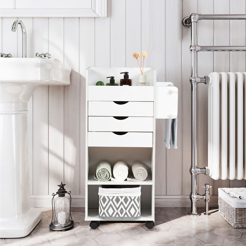 Sunrise Kitchen Island with American Maple Top White/Natural - Flora Home