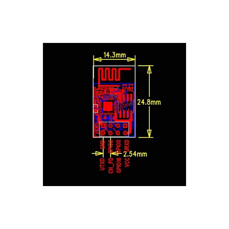 4pcs ESP8266 Esp01 Serial Wireless WiFi Transceiver Module Compatible with Arduino
