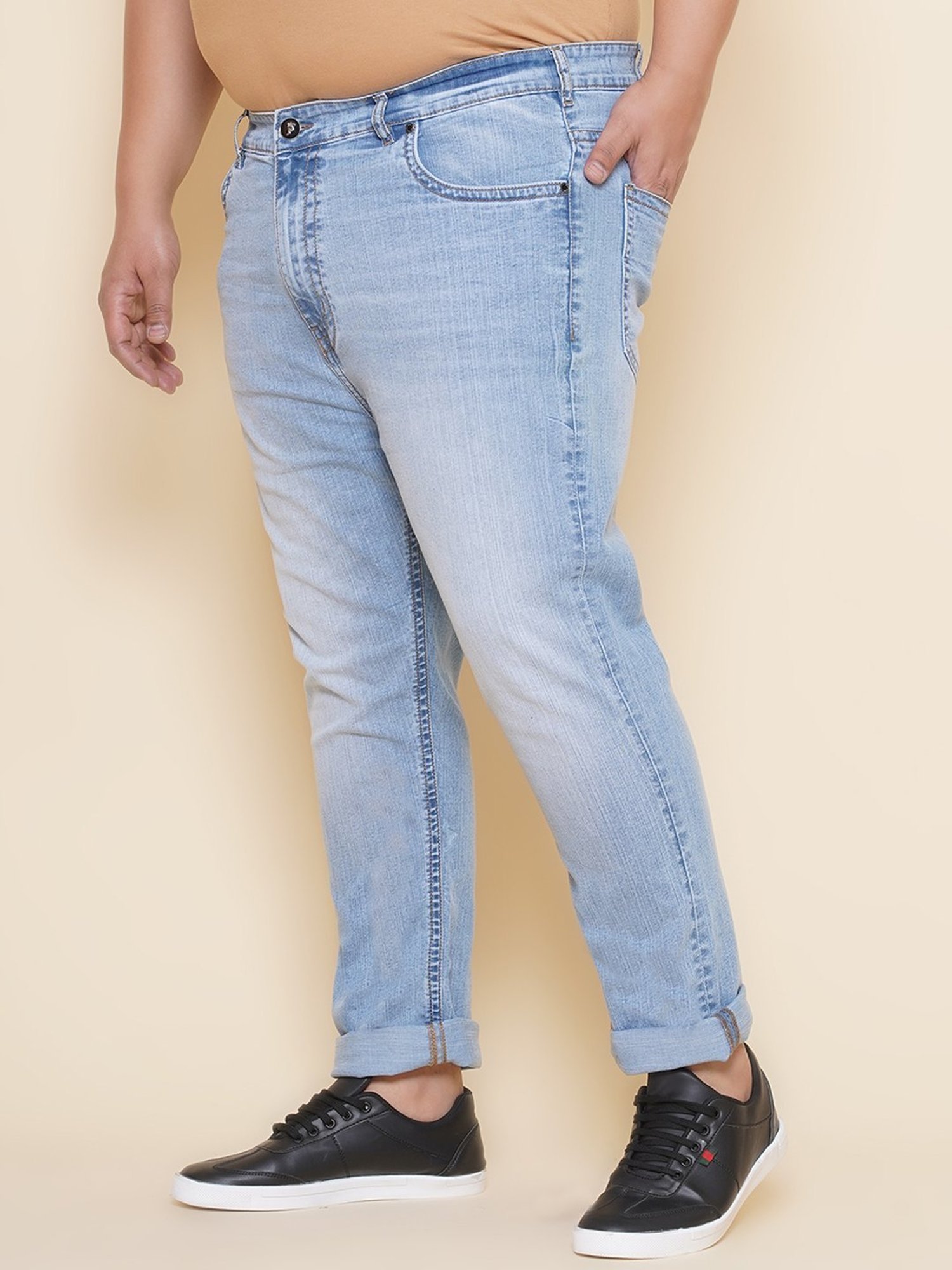 John Pride Blue Regular Fit Jeans
