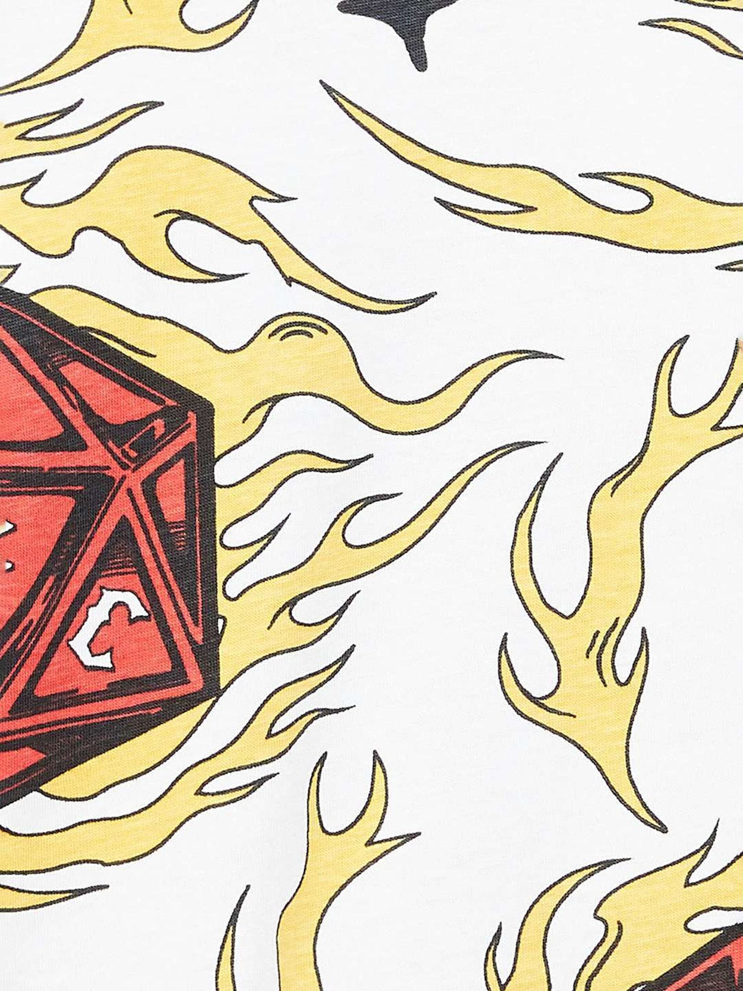 Forca by Lifestyle Off White Cotton Regular Fit Printed T-Shirt