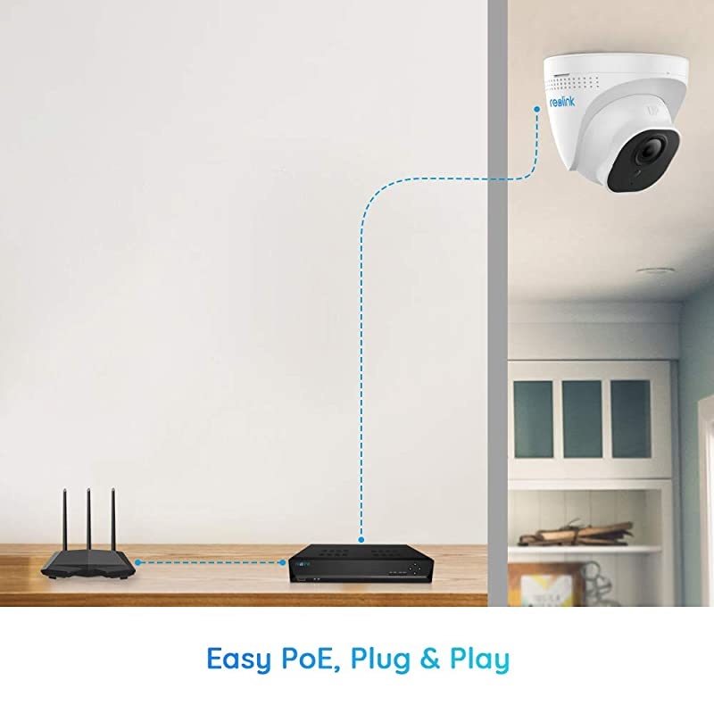 4KUltraHD PoE Addon IP Security Camera H265 ONLY Work with  8MP PoE Surveillance System and  NVROnvif IncompatibleD800