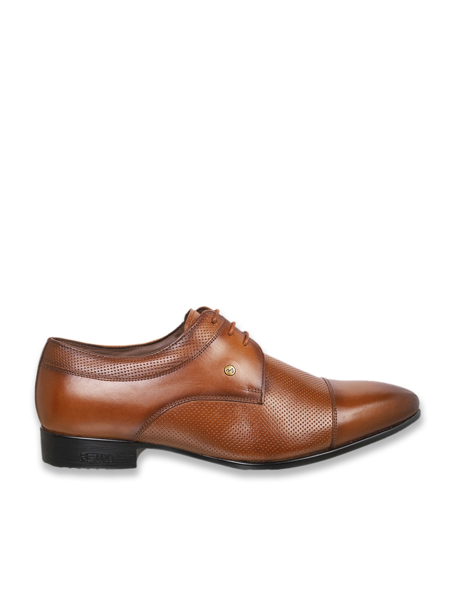 Metro Men's Tan Derby Shoes