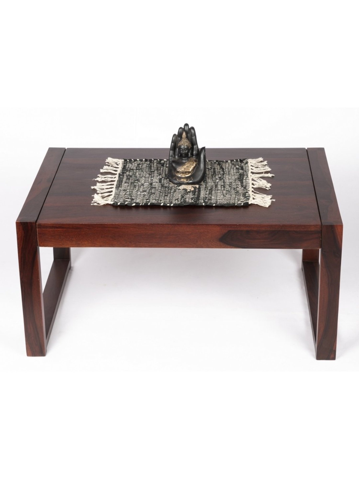 Glass Oval Living Room Metal Coffee Table - Saracina Home