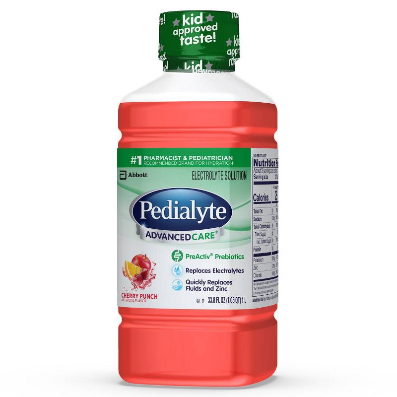 Pedialyte AdvancedCare Electrolyte Solution - Cherry Punch - 33.8 fl oz