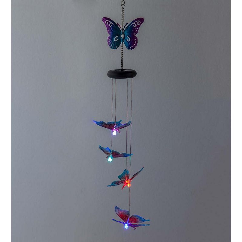 Wind & Weather Lighted Solar Butterfly Mobile