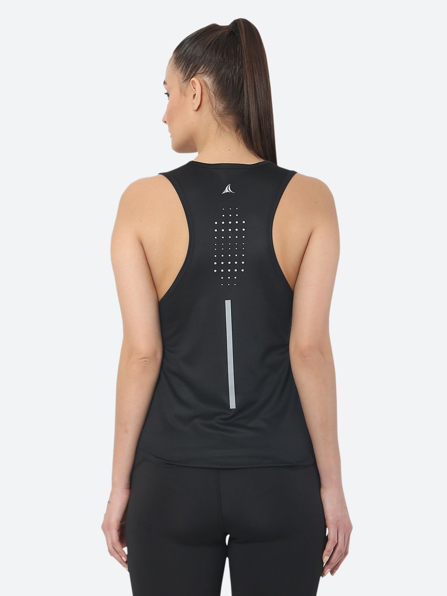 Fitleasure Black Graphic Print Tank Top