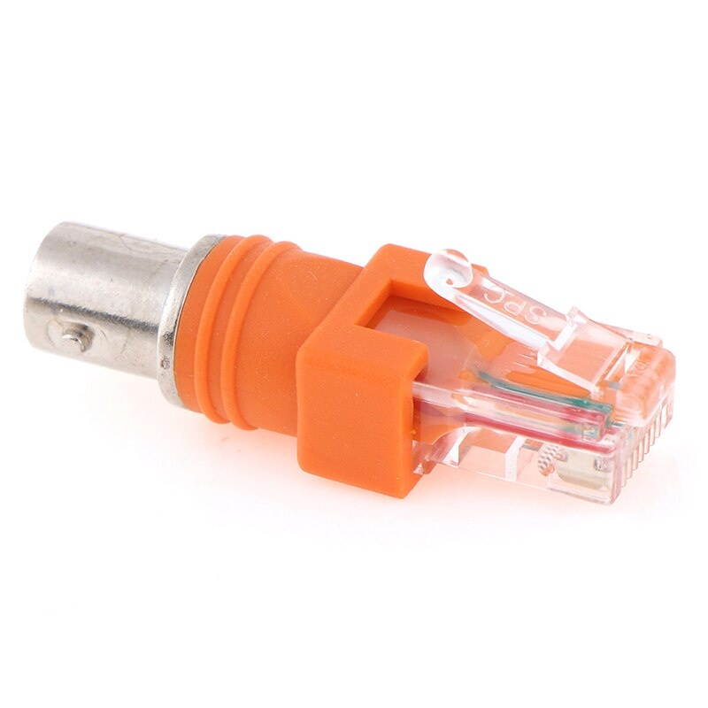 1pcs BNC Female to RJ45 Male Coaxial Coax Barrel Coupler Adapter RJ45 to RF Connector