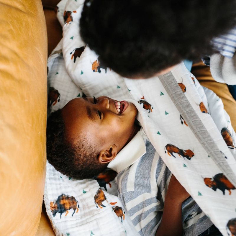 Little Unicorn XL Big Kid Cotton Muslin Quilt - Bison