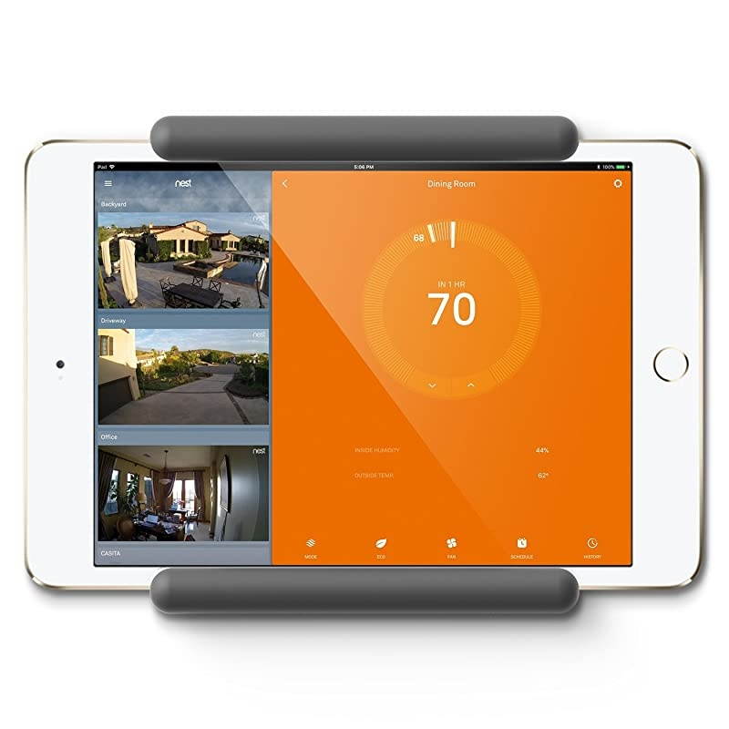 Home Hub Mount Designed for iPad Wall Mount - Tablet Wall Mount Compatible with iPad, iPad Air, iPad Pro, iPad Mini, and Most iPads (Dark Grey)