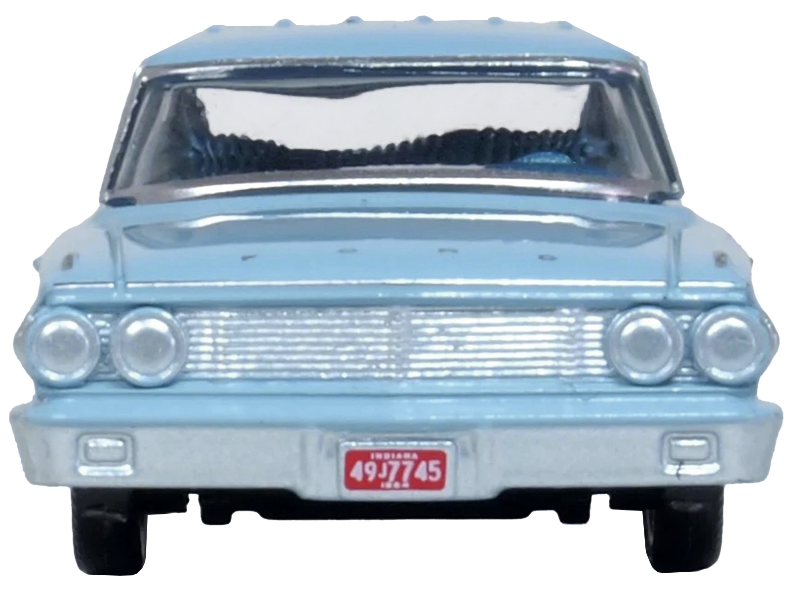 1964 Ford Country Sedan Skylight Blue 1/87 (HO) Scale Diecast Model Car by Oxford Diecast
