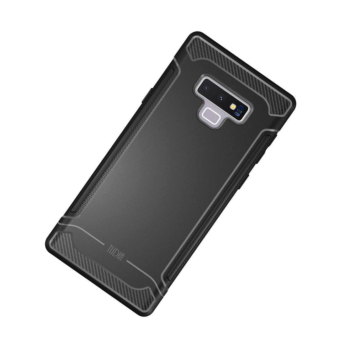 Galaxy Note 9 Case, TUDIA [Linn] Ultra Slim Lightweight Carbon Fiber Design TPU Bumper Protection Phone Cover for Samsung Galaxy Note 9 (Gray)