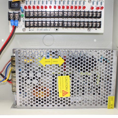 GW 12V 18 Ports 20 Amp Security Camera Power Box PTC Fuse Protection for Circuit Short & High Voltage Surveillance CCTV Power Supply - Powerful Support Any 16 Channel Security Camera Systems