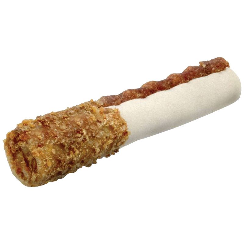 Buffalo Range Bully Dipper Rolls Hickory Smoked Flavor Rawhide Chew Dog Treats - 8ct