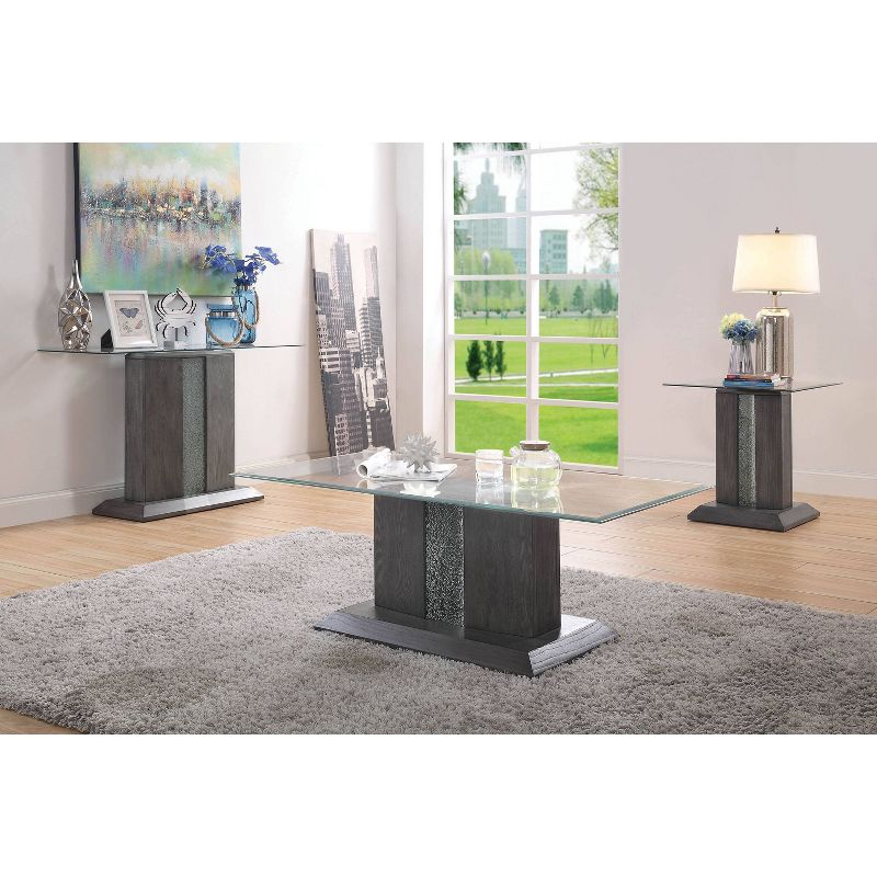 2pc Danziger Coffee Table Set Gray - miBasics