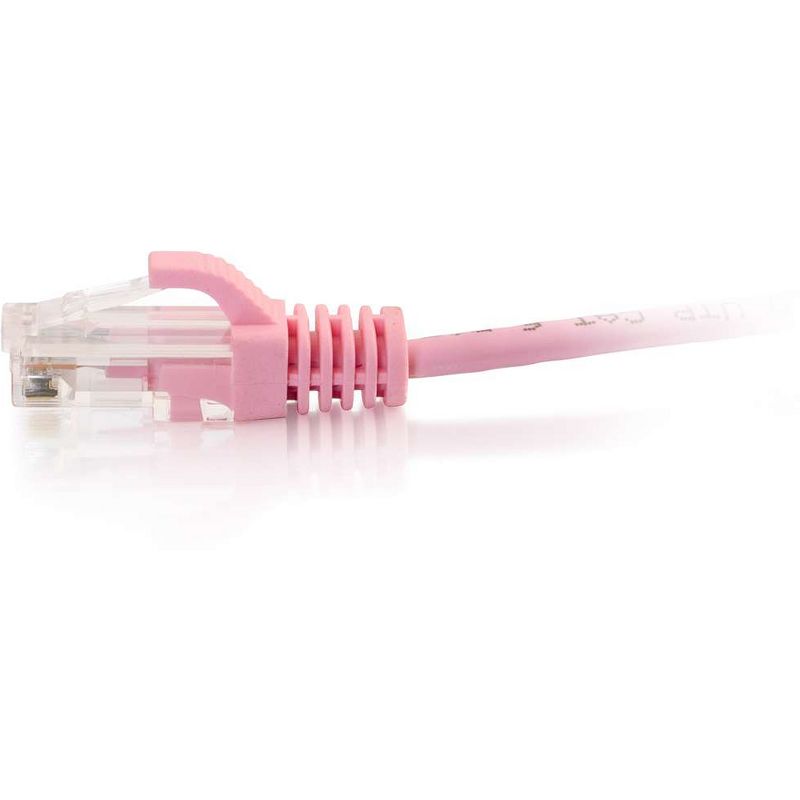 C2G 7ft Cat6 Snagless Unshielded (UTP) Slim Ethernet Network Patch Cable - Pink - 7 ft Category 6 Network Cable for Network Device
