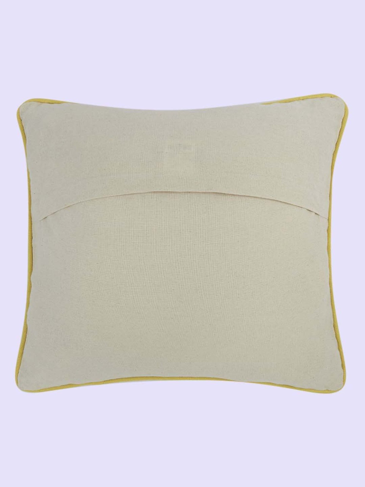 Living Scapes by Pantaloons Beige Cotton Cushion Cover