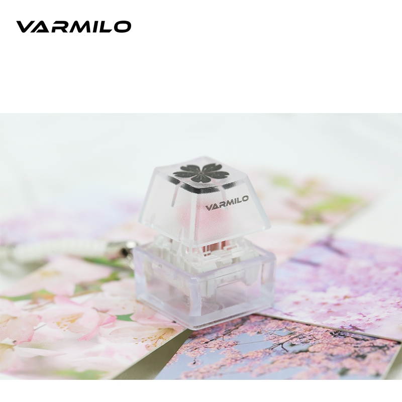 Varmilo Contactless Static Capacitor Mechanical Switch Tester and Pendant, Identity for  Keyboard and Gaming Lover(Sakura Switch)