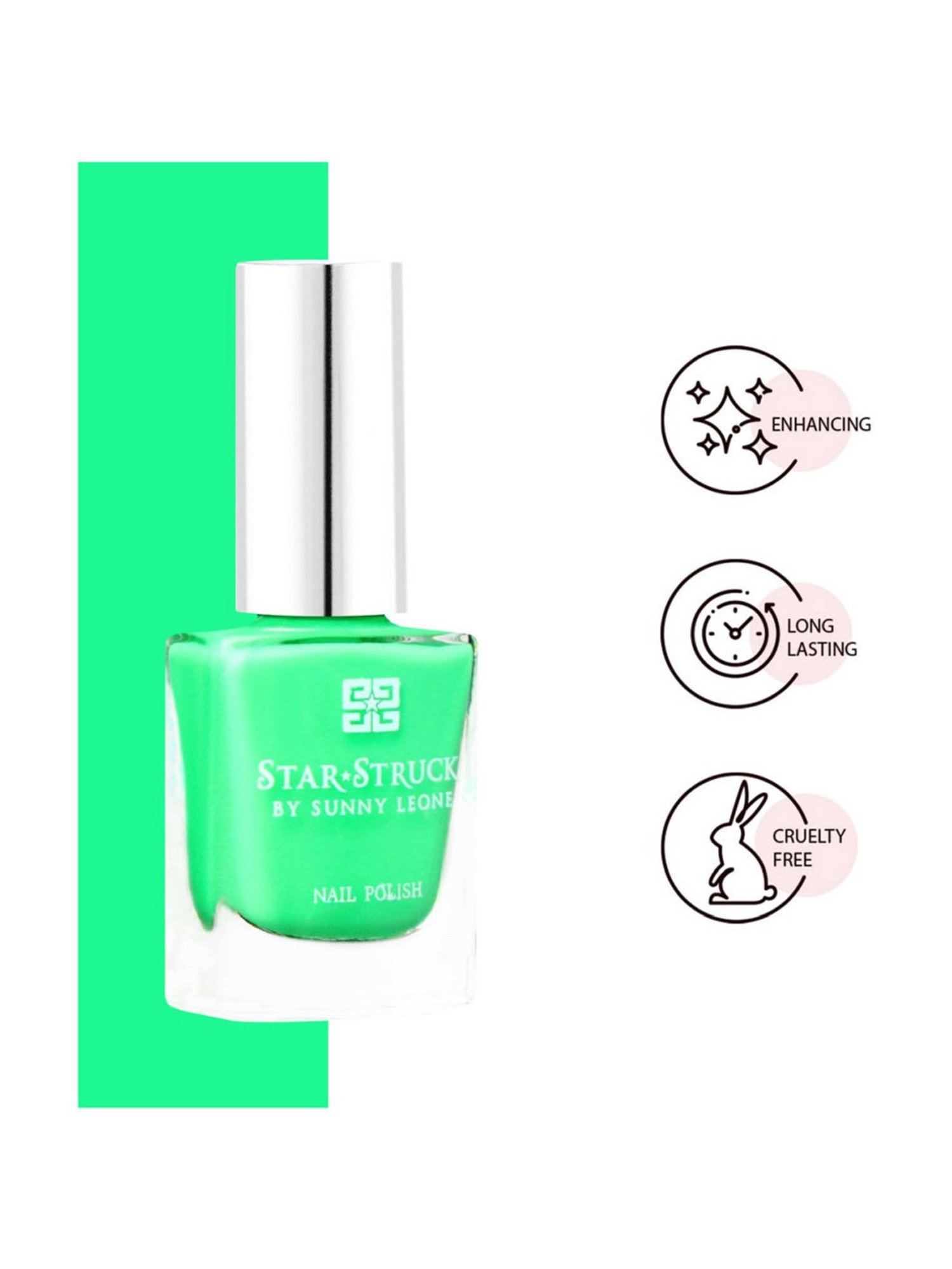 StarStruck By Sunny Leone Nail Polish Green Pop - 8 ml