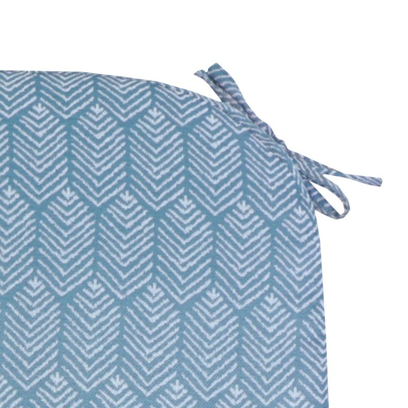 Sunnydaze Indoor/Outdoor Olefin Polyester Replacement Tufted Settee Cushion for Bench, Couch, or Loveseat - Blue - 3pc